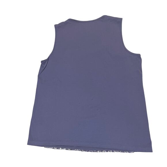 NWT Chico’s 1 Medium Shimmer Layer Tank | Lavender Sequin Top, Holiday Party - Picture 4 of 4